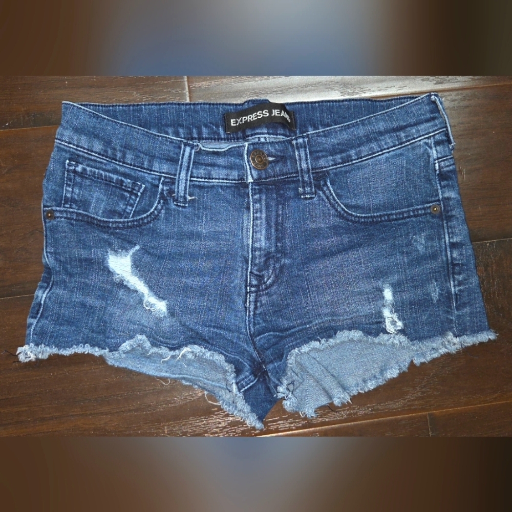 Express Jeans Cut Off Shorts